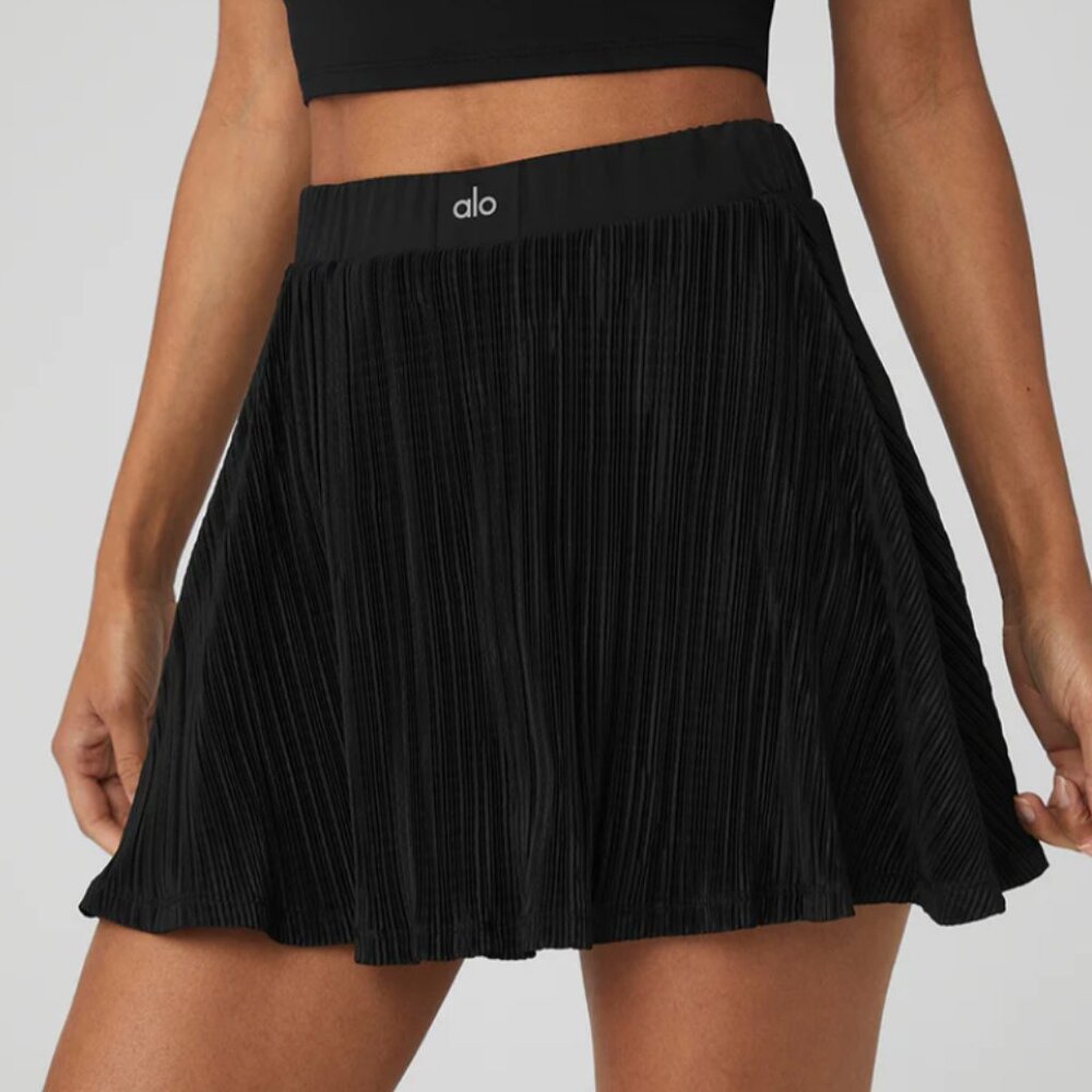 ALO YOGA MICRO PLISSE TENNIS SKIRT